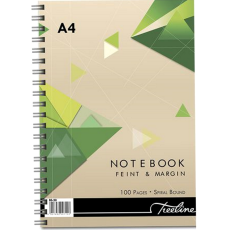 Treeline A4 Side Spiral Wiro Book